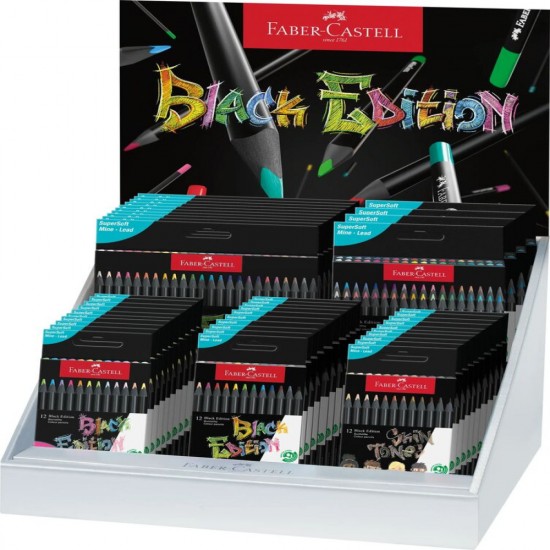 Display Concept Creioane Colorate Black Edition 2025 Faber-castell