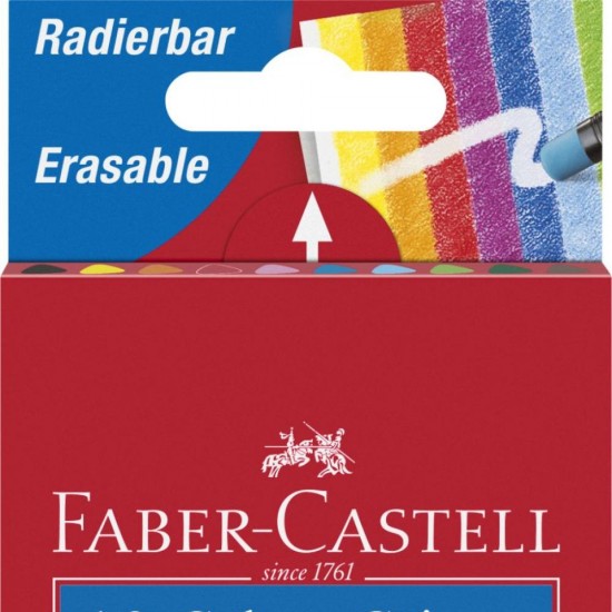 CREIOANE COLORATE 10 CULORI CU GUMA GRIP 2001 FABER-CASTELL