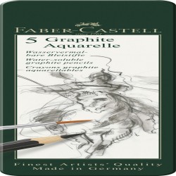 Set 5 Buc Creion Grafit Aquarelle Faber-castell