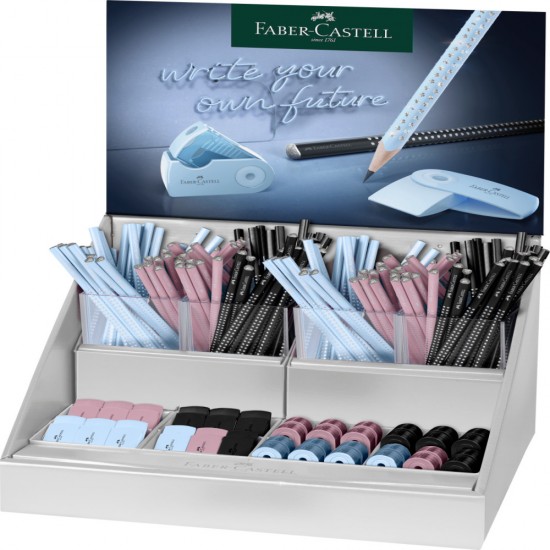 Display Concept Sparkle Harmony 2024 (144 Creioane Grafit + 24 Asc Sleeve Mini + 24 Rad Sleeve Mini) Faber-castell