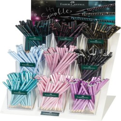 Display 9*48 Buc Creion Grafit B Grip Sparkle 2025 Faber-castell