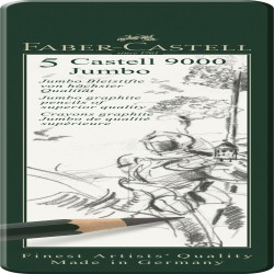 Set 5 Buc Creion Grafit Castell Jumbo Faber-castell