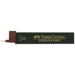 Mina Creion Mecanic Faber â€“ Castell Super â€“ Polymer, Mina 0.5 mm, B, Mina pentru Creion, Mina de Tip B, Mine pentru Creioane, Mine Faber-Castell, Mina Creion Rezistenta, Mine Creion Mecanic Ieftine, Mina pentru Creion