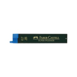 Mina Creion Mecanic Faber â€“ Castell Super â€“ Polymer, Mina 0.7 mm, 2B, Mina pentru Creion, Mina de Tip 2B, Mine pentru Creioane, Mine Faber-Castell, Mina Creion Rezistenta, Mine Creion Mecanic Ieftine, Mina pentru Creion
