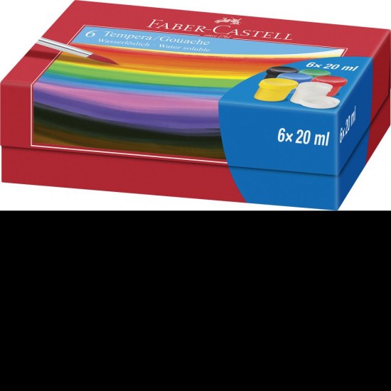 GUASE 6 CULORI 20ML FABER-CASTELL