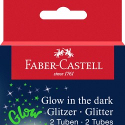 GLITTER GLOW IN THE DARK SET 2X12 ML FABER-CASTELL