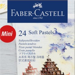 CREIOANE PASTEL SOFT MINI 24 CULORI FABER-CASTELL