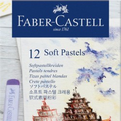 CREIOANE PASTEL SOFT 12 CULORI FABER-CASTELL