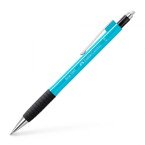 Creion Mecanic 0.7 Mm Albastru Deschis Grip 1347 Faber-castell