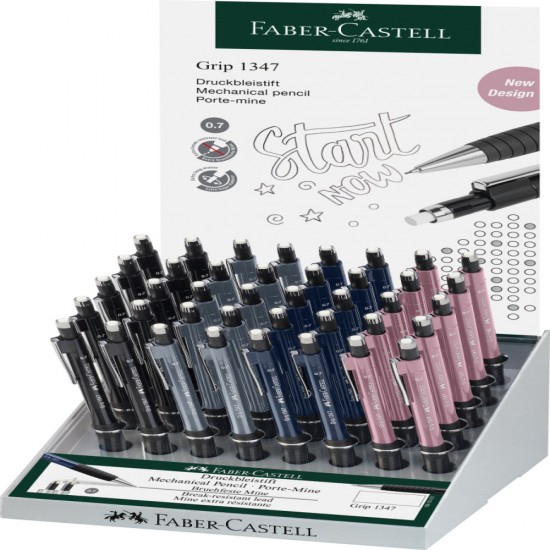 Display 40 Bucati Creion Mecanic 0.7 Mm Grip 1347 Urban Faber-castell