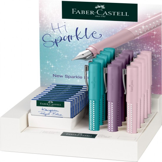 Display 15 Bucati Stilou Sparkle M Faber-castell