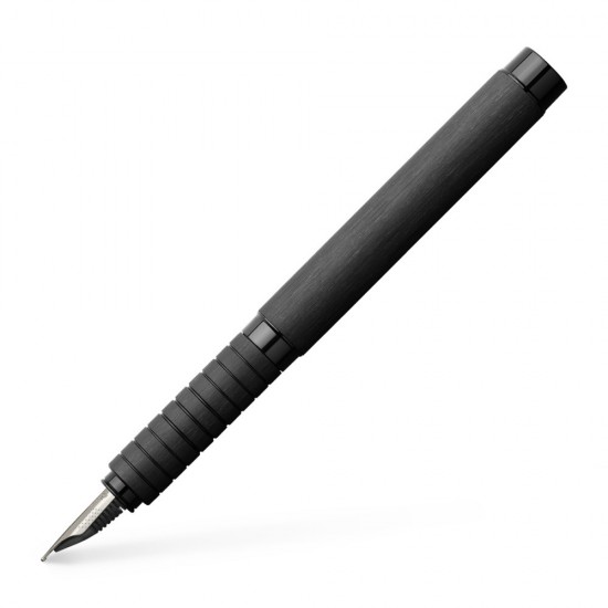 Stilou Essentio Aluminium Negru F Faber-castell