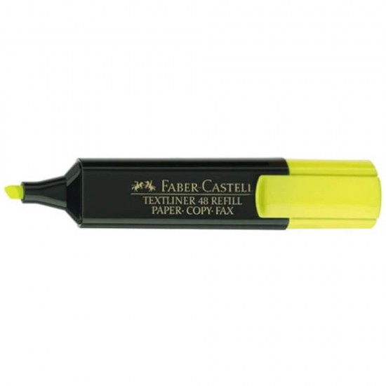 Textmarker 1548 Faber-Castell, Galben, Evidentiator Faber-Castell, Evidentiator 1548, Evidentiatoare Faber-Castell, Markere Faber-Castell, Textmarkere Faber-Castell, Highlighter