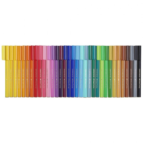 Set 40 Carioci Colorate Faber-Castell Valiza Connector Cu Clip Prindere, Carioca Pentru Copii, Carioca De Colorat, Carioci Pentru Copii, Carioci Pentru Colorat, Carioci Colorate Pentru Desenat, Carioci Faber-castell
