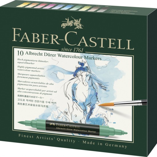 Set 10 Markere Solubile A.durer Faber-castell