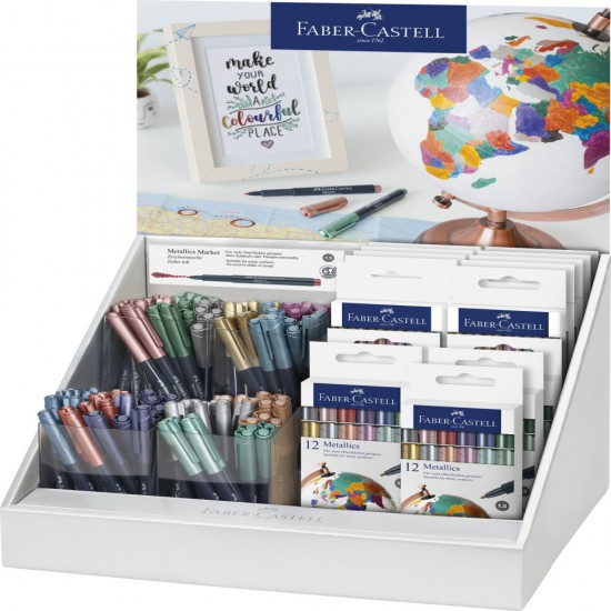 Display 240 Buc Marker Metallics Faber-castell