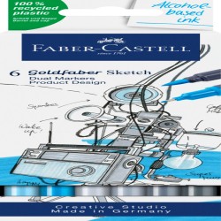 Sketch Marker 2 Capete Set 6 Design Produs Goldfaber Faber-castell
