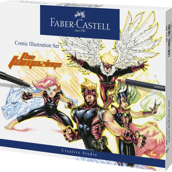 Set Comic Illustration 15 Piese Faber-castell