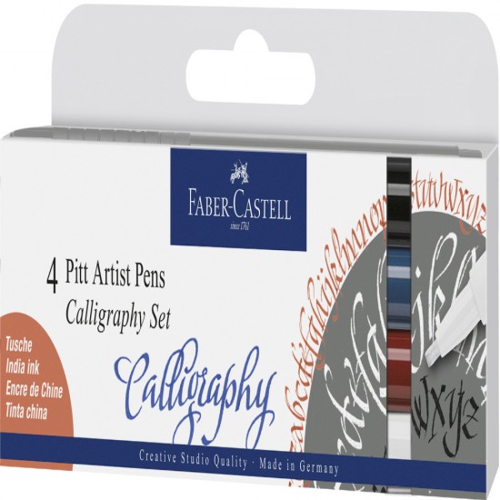 Pitt Artist Pen Set Caligrafic 4 Buc Faber-castell