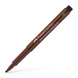 Pitt Artist Pen Caligrafic Sepia Inchis Faber-castell