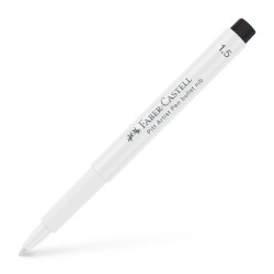 Pitt Artist Pen Caligrafic 1.5 Alb Faber-castell