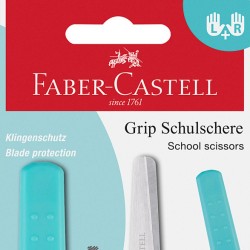 FOARFECA SCOLARA CU PROTECTIE GRIP TURCOAZ FABER-CASTELL