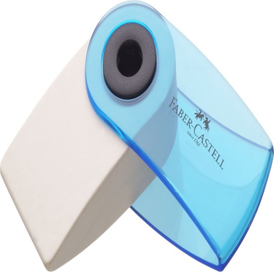 Radiera Creion Sleeve Mini Culori Transparente Faber-castell