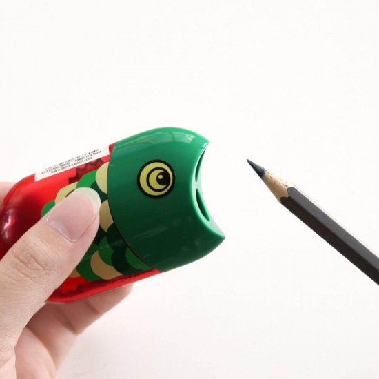 Ascutitoare cu Radiera Faber-Castell, Model Peste, Ascutitoare Faber Castell, Radiera Faber Castell, Ascutitori Faber Castell, Radiere Faber Castell, Ascutitoare Colorata, Ascutitori Colorate, Ascutitoare Faber Castell Fish Model, Rechizite Faber Castell