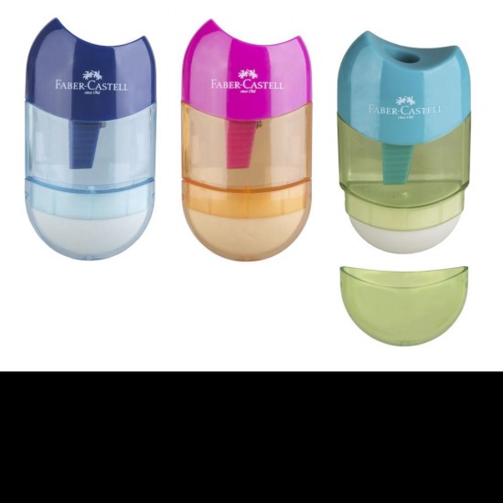 ASCUTITOARE PLASTIC CU RADIERA TREND 2019 FABER-CASTELL