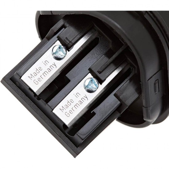 Ascutitoare Tripla cu Container Faber-Castell Grip 2001, Gri, Ascutitori, Faber-Castell Ascutitori, Faber-Castell Grip 2001 Ascutitoare Creioane, Ascutitori Plastic pentru Scoala, Ascutitori Scoala, Ascutitori Creioane, Ascutitoare de Birou