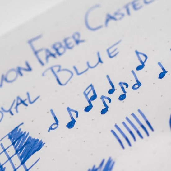 Set 5 Cartuse Mari cu Cerneala Faber-Castell, Albastra, Cartuse Cerneala, Rezerva Cerneala, Patorane Cerneala, Mine Stilou, Mine pentru Stilou, Mine de Stilou, Cartuse Stilou, Rezerva Cartuse Stilou, Rezerva Cerneala Stilou