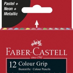 CREIOANE COLORATE 12 CULORI SPECIALE GRIP FABER-CASTELL