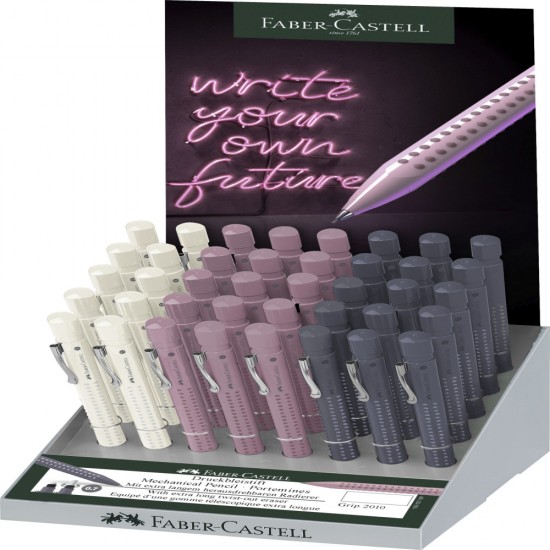 Display 40 Buc Creion Mecanic 0.7mm Grip 2010 Harmony Faber-castell