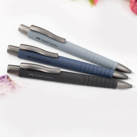 Pix cu Mecanism si Grip Faber-Castell Poly Ball, Mina XB, Negru, Pixuri cu Mecanism, Pix Faber-Castell, Pixuri Faber-Castell, Pixuri Scriere, Pix Scriere, Pix Elevi, Pix Studenti, Pixuri Elevi, Pixuri Studenti, Pix Albastru, Pixuri Albastre
