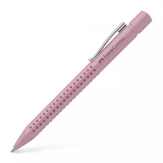 Pix Grip 2010 Faber-Castell, Corp Rose, Culoare Mina Albastru, Varf M, Culoare Rose, Pix, Pixuri, Faber-Castell Grip 2010 Pixuri, Pixuri cu Mecanism, Pixuri cu Buton, Pix cu Mecanism, Pixuri Scoala, Pixuri Albastre Scoala, Faber-Castell Pixuri Grip 2010