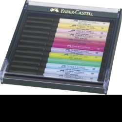 CUTIE 12 CULORI PITT ARTIST PEN NUANTE PASTEL FABER-CASTELL