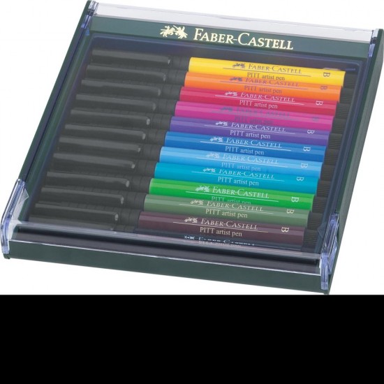 CUTIE 12 CULORI PITT ARTIST PEN NUANTE BASIC FABER-CASTELL