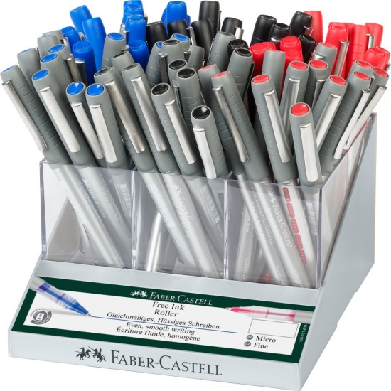 Display 72 Buc Roller Free Ink 0.5/0.7 Mm Faber-castell