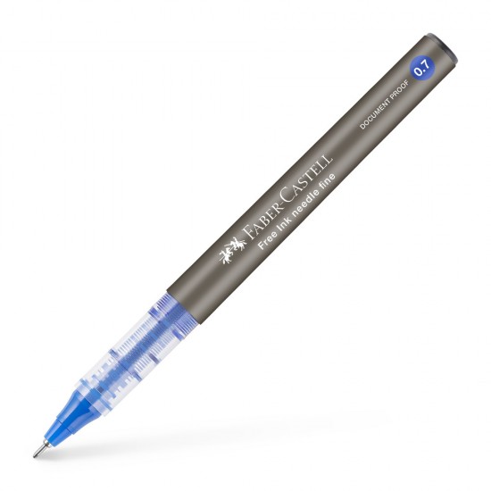 Roller Free Ink Needle 0.7mm Albastru Faber-castell
