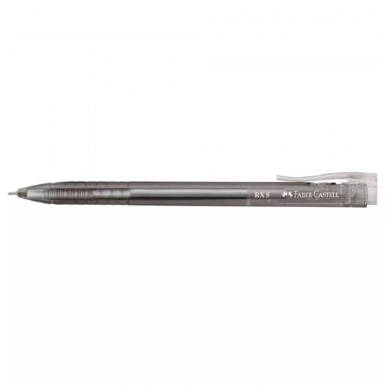 Pix Roller Negru cu Mecanism Faber-Castell RX5, Semi-Gel, 0.5 mm, Pix Roller, Pixuri Roller, Pixuri cu Mecanism, Pix cu Gel, Pix Faber-Castell, Pixuri Faber-Castell, Pix Negru, Pixuri Negre, Pixuri Scriere, Pix Scriere, Pix Elevi, Pix Studenti