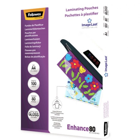 Folie A4 pentru Laminare Fellowes, 80 Microni, 100 Folii/Top, Folie Laminare, Folii pentru Laminare, Set Folii Laminare, Top Folii Laminare, Folie pentru Laminat, Folii pentru Laminat, Folie de Laminare, Folii de Laminare