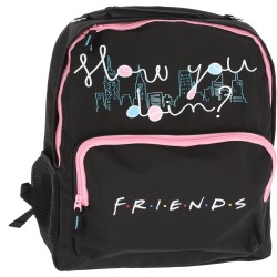Ghiozdan Gimnaziu Friends Negru 2 Fermoare Pigna