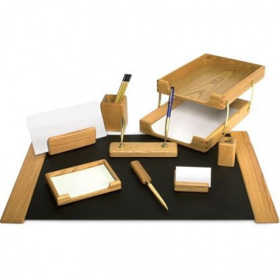 Set De Birou Din Lemn 10 Piese