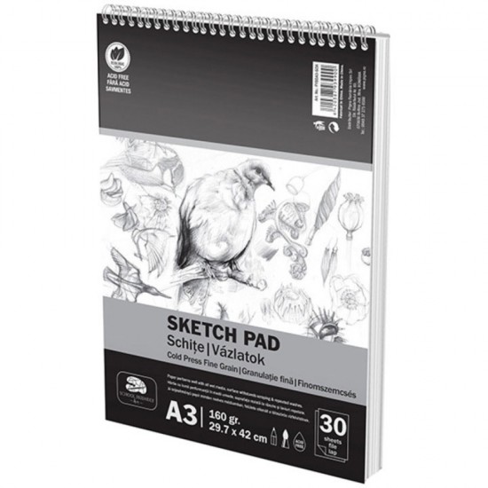 Bloc Desen Spira A3 Schite 160g 30 File Pigna