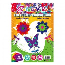 Carton Copiator A4 As Mixt 160g 12 Cul 24/top Colour Kids Pigna