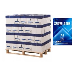 Hartie Copiator Snow Lotus, Format A4, Gramaj 80 g/mÂ², 500 Coli/Top, 320 Top/Palet
