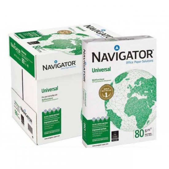 Hartie copiator NAVIGATOR Universal A4, 80g/mp, 500 Coli/Top