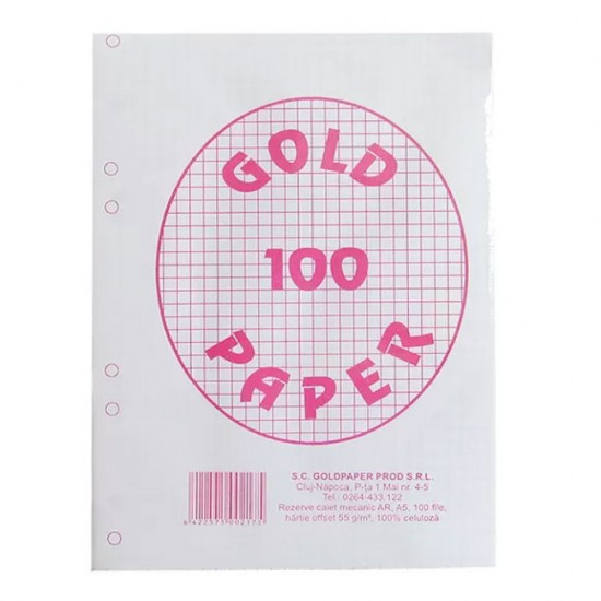 Rezerva Caiet Mecanic A5 100 File Aritmetica