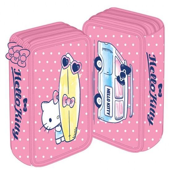 Penar Neechipat 3 Fermoare Hello Kitty Roz Dots Pigna