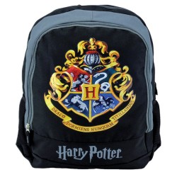 Ghiozdan Gimnaziu Harry Potter Negru Hogwarts Pigna